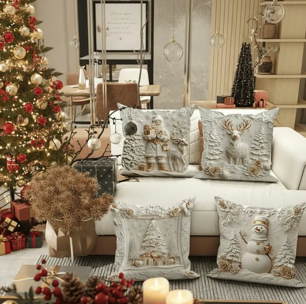 🔥Last Day Promotion 49% OFF🔥 Buy 1 Get 1 Free🎉- Christmas Cushion Covers Set