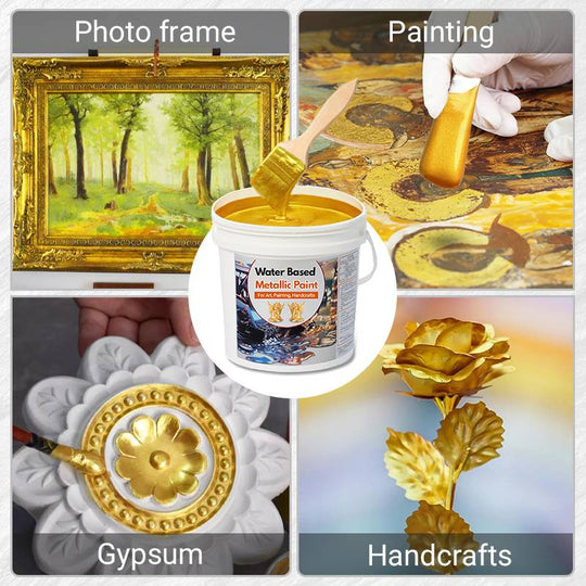 🔥 Offerte speciali 50% di sconto🔥 Vernice a foglia d'oro a base d'acqua per arte, pittura e artigianato