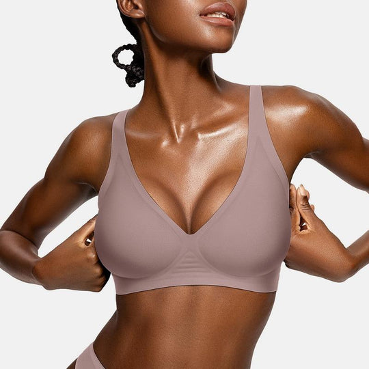 💜 DERNIER JOUR DE PROMOTION - 50 % DE RÉDUCTION💜Soutiens-gorge sans armatures confortables pour femmes, brassières push-up, soutiens-gorge sans coutures, soutiens-gorge à décolleté plongeant pour tous les jours