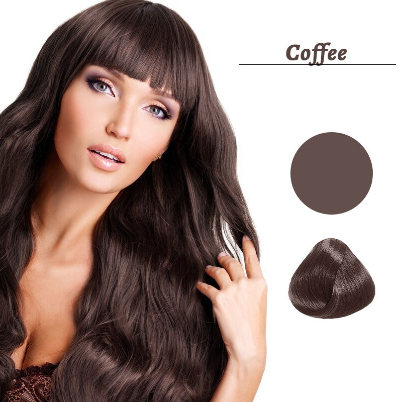 Shampoo colorante per capelli a bolle vegetale