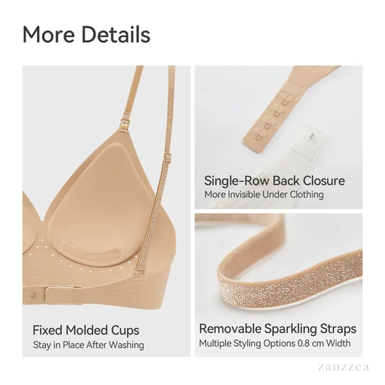 💞Deep V Low Back Backless Bra for A/B/C Cup - Seamless Invisible Bra