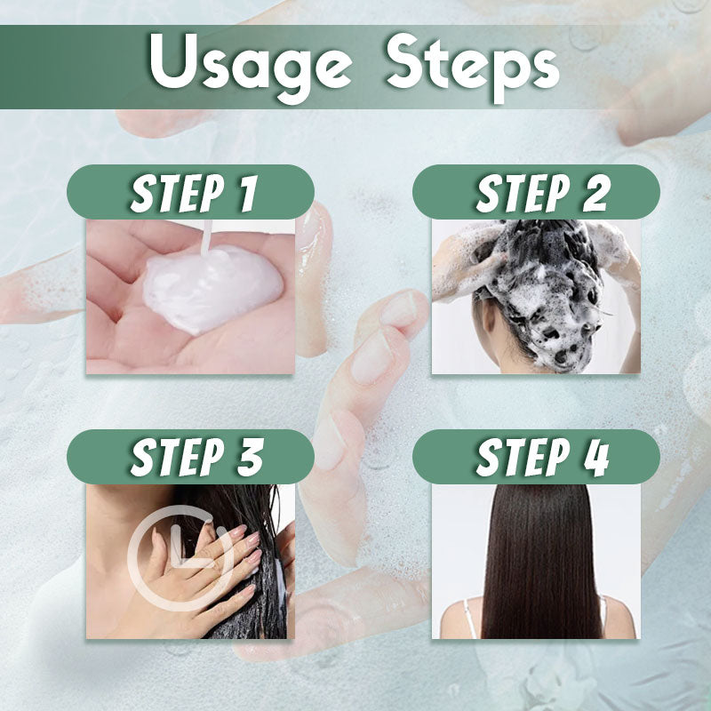 Shampoo colorante per capelli a bolle vegetale