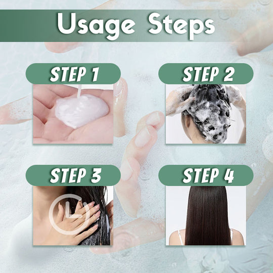 Shampoo colorante per capelli a bolle vegetale