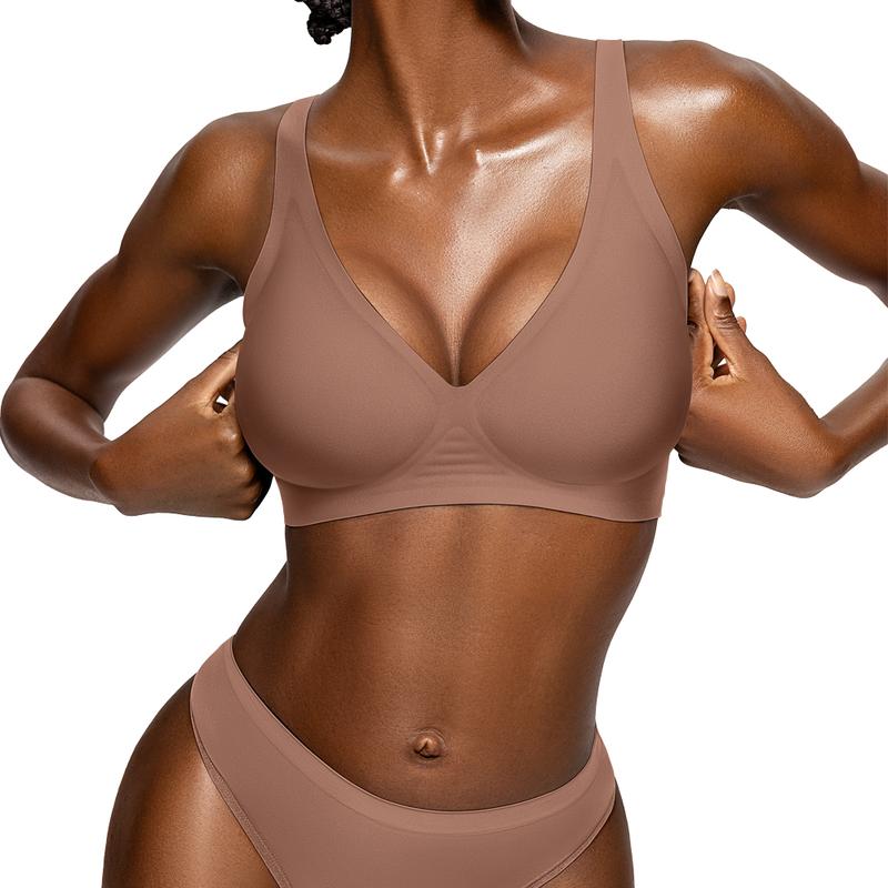 💜 DERNIER JOUR DE PROMOTION - 50 % DE RÉDUCTION💜Soutiens-gorge sans armatures confortables pour femmes, brassières push-up, soutiens-gorge sans coutures, soutiens-gorge à décolleté plongeant pour tous les jours