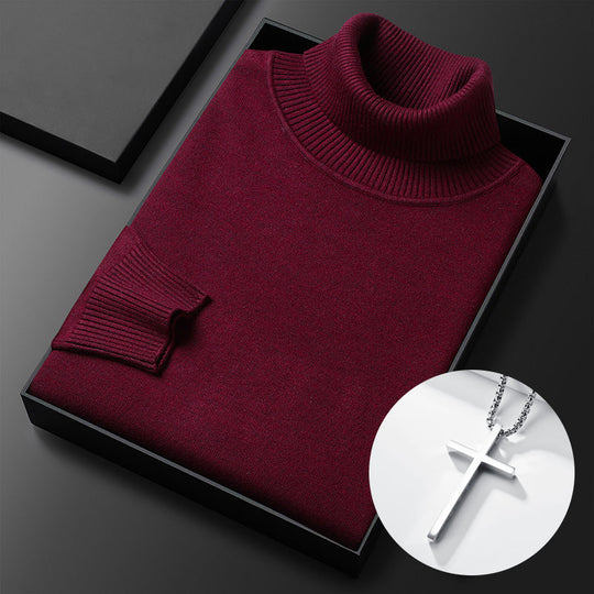 ✨Men's Solid Color Premium Turtleneck Sweater