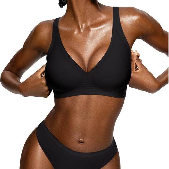 💜 DERNIER JOUR DE PROMOTION - 50 % DE RÉDUCTION💜Soutiens-gorge sans armatures confortables pour femmes, brassières push-up, soutiens-gorge sans coutures, soutiens-gorge à décolleté plongeant pour tous les jours