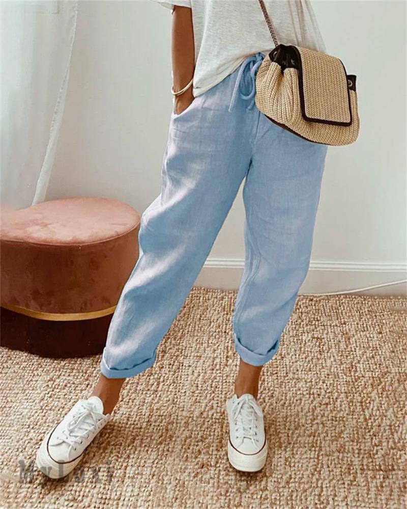 💕Last day promotion -50% OFF💕Casual cotton and linen pants for women