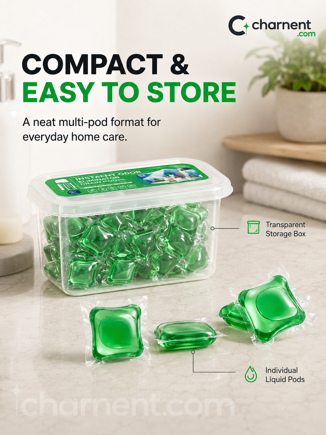 🥳2026 HOT SALE🥳💞50K+ SOLD!｜Drain Deodorizer Pods – Bio‑enzyme formula neutralizes smells at the source. Instant fresh scent, no harsh chemicals. Say goodbye to embarrassing odours. 🚰✅