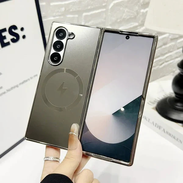 Electroplated Frosted Magnetic Cover for Samsung Galaxy Z Flip Series