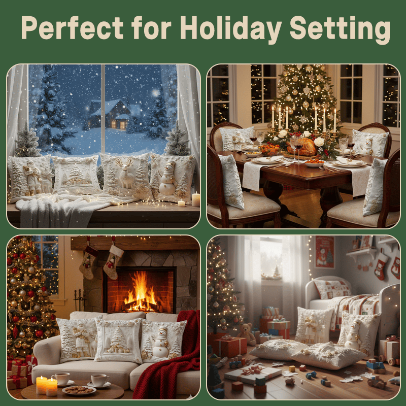 🎁Agrā Ziemassvētku izpārdošana ar 49% atlaidi🎅🎄Ziemassvētku tematikas spilvena pārvalks