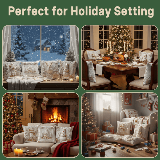 🎁Agrā Ziemassvētku izpārdošana ar 49% atlaidi🎅🎄Ziemassvētku tematikas spilvena pārvalks