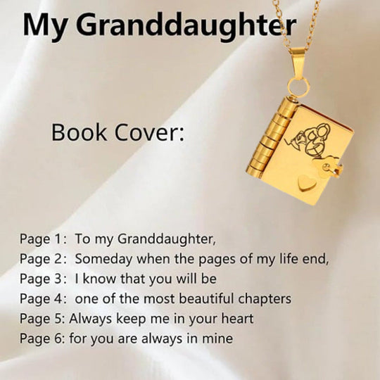 🎨 PROMOZIONE ULTIMO GIORNO - 50% DI SCONTO💜Collana con libro My Little Star per figlia, regalo di compleanno e laurea, gioielli d'amore