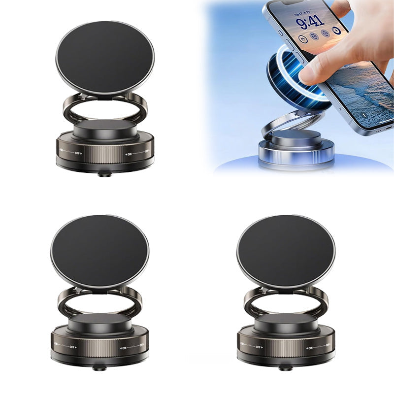 ⏳Limited-time off⏰360° Adjustable Vacuum Magnetic Phone Holder📱🚗