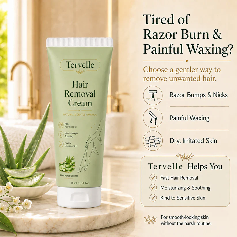 Unisex Hair Removal Cream, Mild for All Skin Types