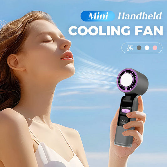 ❄️Promozione dell'ultimo giorno 50% di sconto❄️Mini ventilatore portatile 3 in 1, 199 velocità, funzione di raffreddamento a vento e ghiaccio