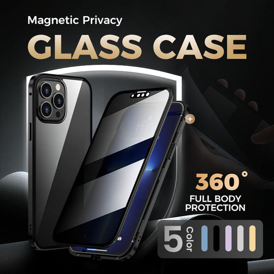 🎅🏻Magnetic double-sided anti-peep glass mobile phone case for iPhone