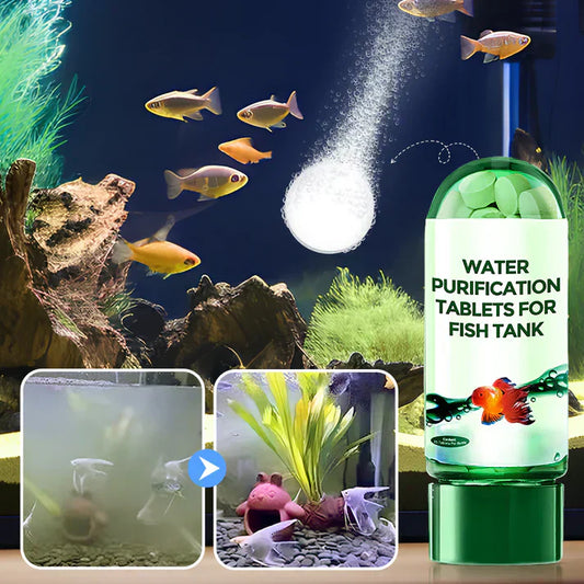 💥Saldi eccezionali 50% di sconto♻️💧Potente compressa per la purificazione dell'acqua dell'acquario