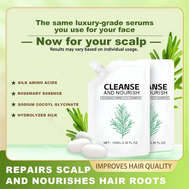 Rafraîchissant et onctueux & Shampoing pour cheveux brillants