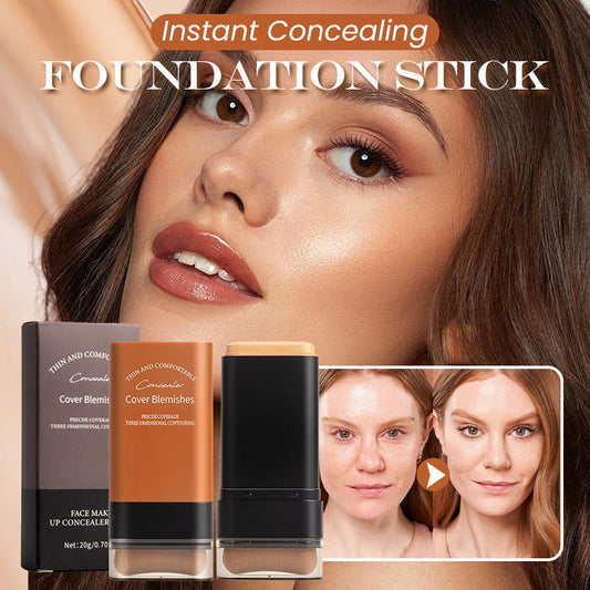 🔥Acquista 2 e ricevi 1 GRATIS✨Fondotinta in stick coprente istantaneo 2025 con pennello integrato