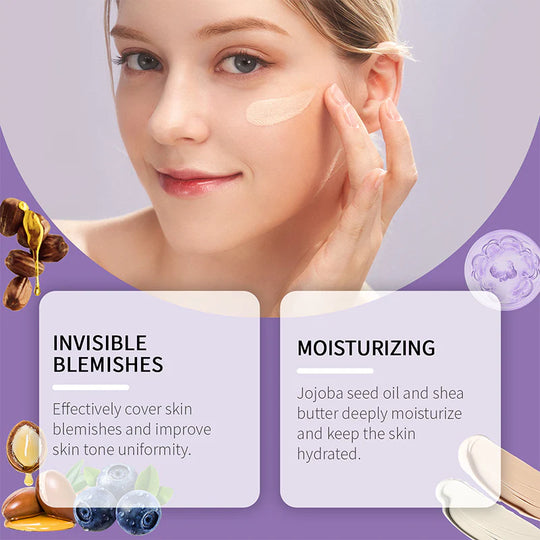 Perfect Cover Serum BB Cream (35ml) - Bifida Ferment Lysate Serum-Infused BB Cream for Anti-Aging Skin Rejuvenation, Skin Tint, Tinted Moisturizer, Skin Care Foundation Makeup,Superfood Complex,Glass Skin CardiBB OGBB PurpleBB