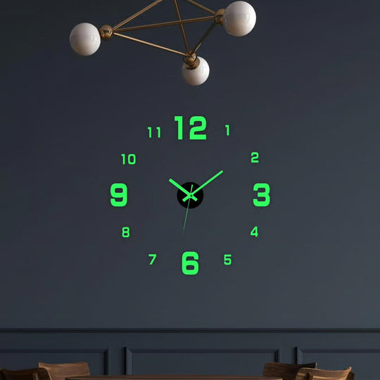 🔥🕒Modern 3D Digital Wall Clock – Silent Acrylic Luminous Wall Decor, Night Glow Easy-Read Time Display, Stylish Home Decoration & Gift