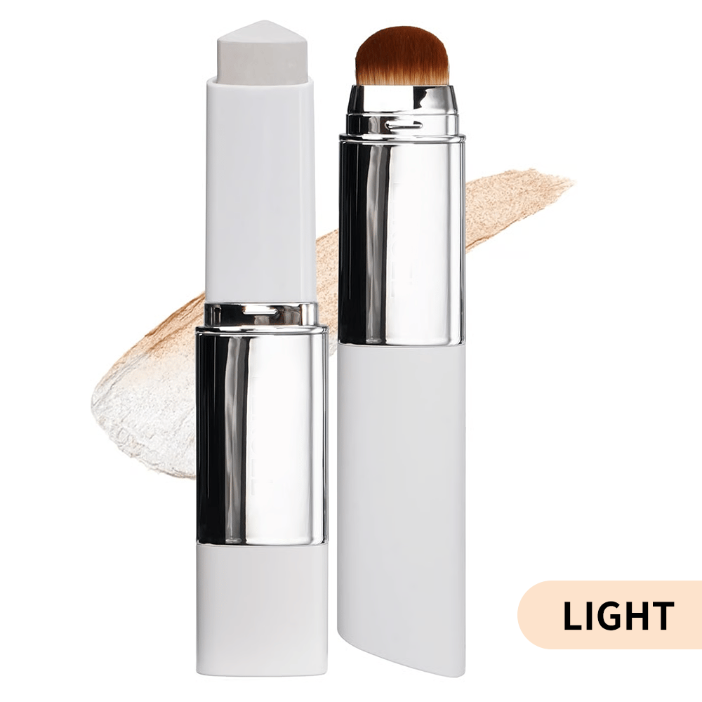 🎉BUY 1 GET 1 FREE🎉[OFFICIAL PRODUCT] Cover Cream Stick V w/ Detachable Brush - Korean Skin Care Color-Changing Foundation Stick with Collagen Capsules (0.45 oz)