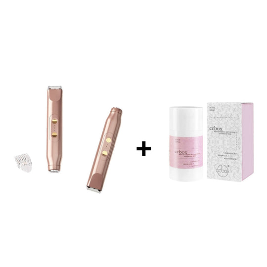 ⚡Pink GONE !! ACT FAST 🚨Bikini Trimmer for Women, Electric Shaver and Razor Rechargeable 2-in-1 Body and Facial Epilator, Underarms and Legs, IPX7 Waterproof