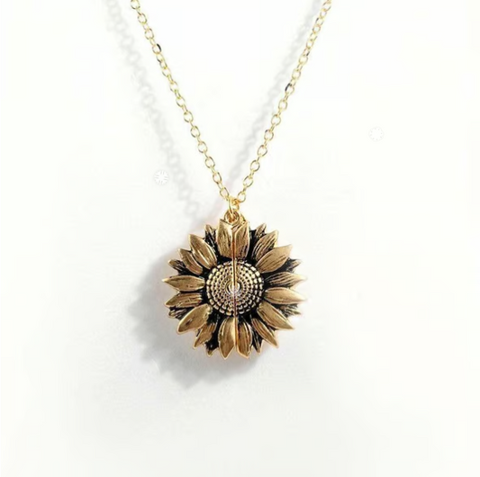🔥🌞Collana con girasole &quot;You Are My Sunshine&quot; con confezione regalo🌻