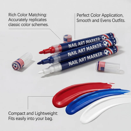 🔥12-color fan-themed nail art brushes