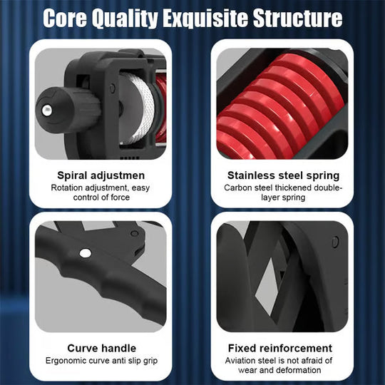 11-364 lbs Hand Grip Strengthener Workout ForearmGrip Gripper FingerStretcher Grip Ring Stress Relief for Athletes