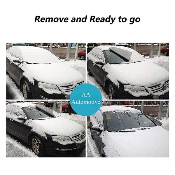 ❄️☀️ Windshield Anti-Snow & Anti-Frost Cover with Mirror Protection – Ready-to-Drive in Any Weather!