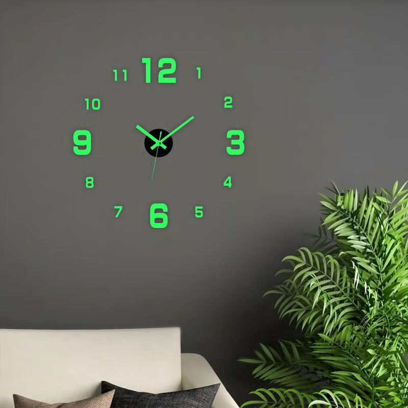 🔥🕒Modern 3D Digital Wall Clock – Silent Acrylic Luminous Wall Decor, Night Glow Easy-Read Time Display, Stylish Home Decoration & Gift
