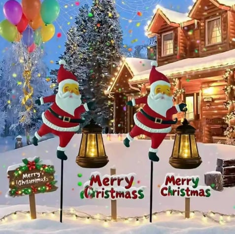 🎅Christmas Sale🎄50K+ SOLD! 🎁✨Christmas Solar Kettle Light & Lantern Garden Decor Collection💕