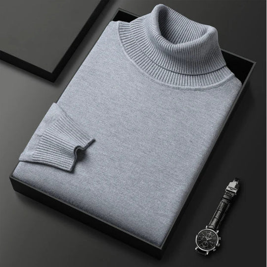 ✨Men's Solid Color Premium Turtleneck Sweater