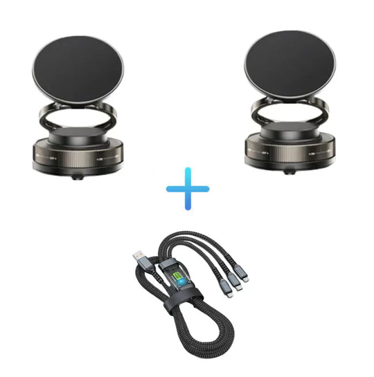 ⏳Limited-time off⏰360° Adjustable Vacuum Magnetic Phone Holder📱🚗