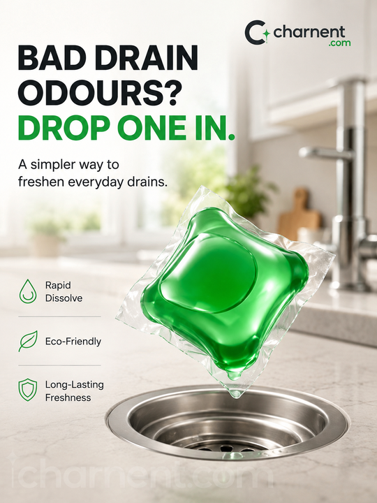 🥳2026 HOT SALE🥳💞50K+ SOLD!｜Drain Deodorizer Pods – Bio‑enzyme formula neutralizes smells at the source. Instant fresh scent, no harsh chemicals. Say goodbye to embarrassing odours. 🚰✅
