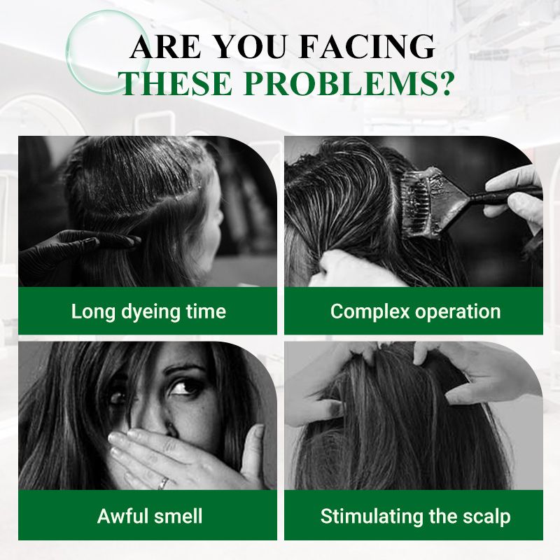 💕Estratto vegetale puro per tintura a bolle per capelli grigi