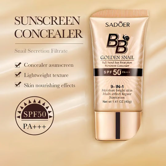 High-coverage waterproof snail BB cream
