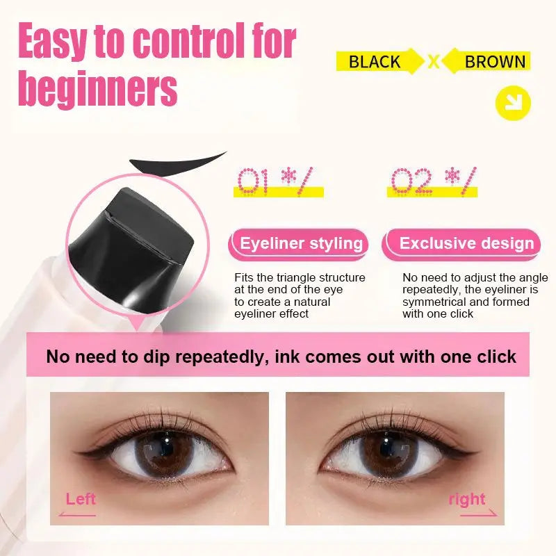Integrated Rotating Eyeliner Stamp Pen