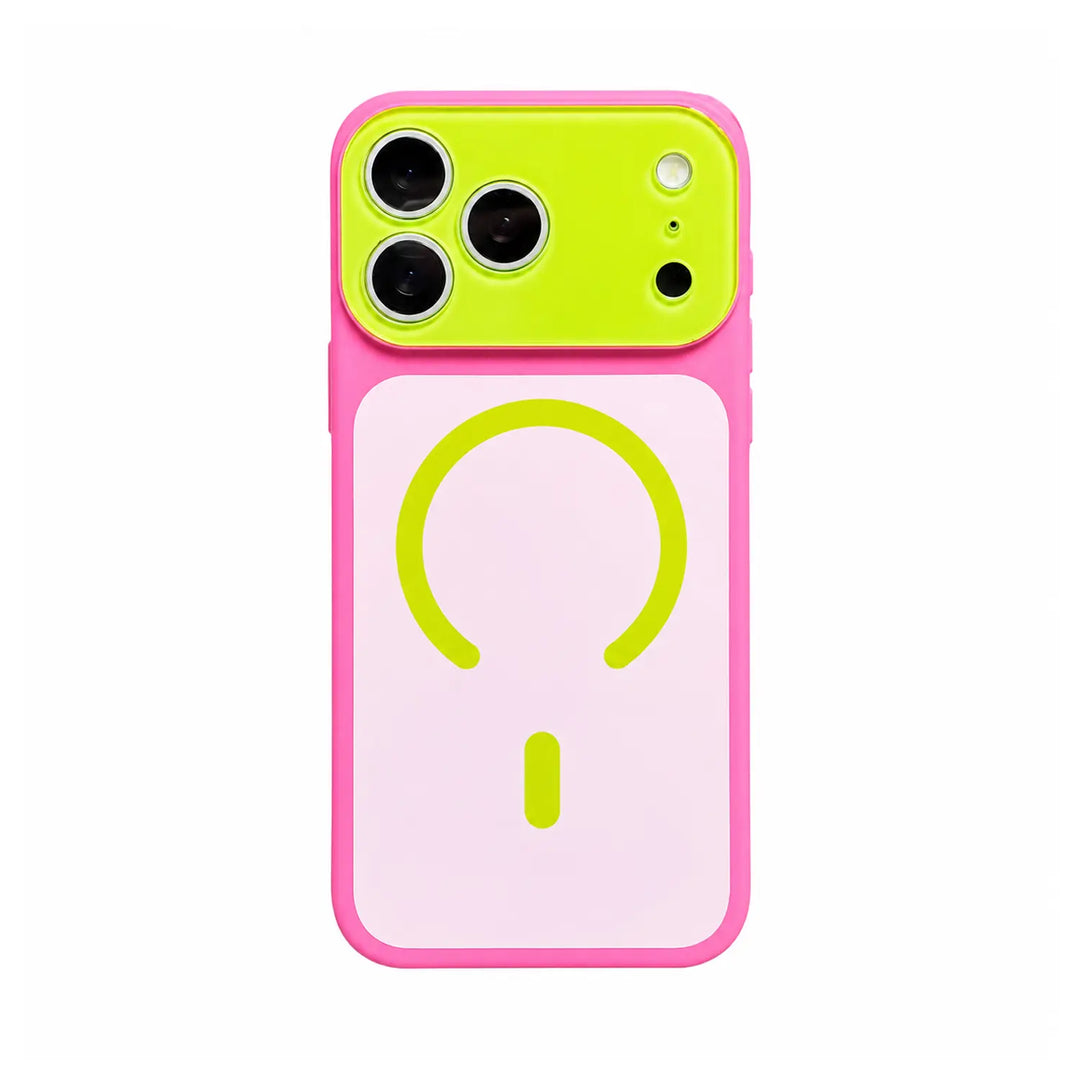 95K+ SOLD!Dopamine Color Block MagSafe Case – Ultra-Slim Matte Hard PC Cover for iPhone 17 Pro Max