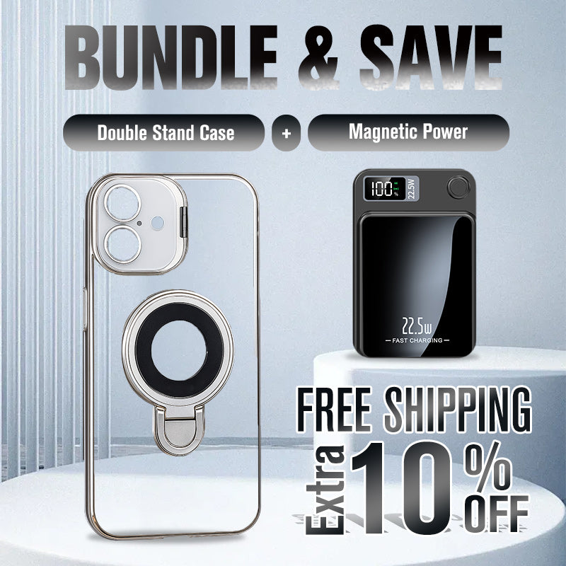 🔥Double Stand Case Cover for iPhone - Buy 2:  30% OFF 2nd🔥