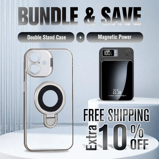 🔥Double Stand Case Cover for iPhone - Buy 2:  30% OFF 2nd🔥
