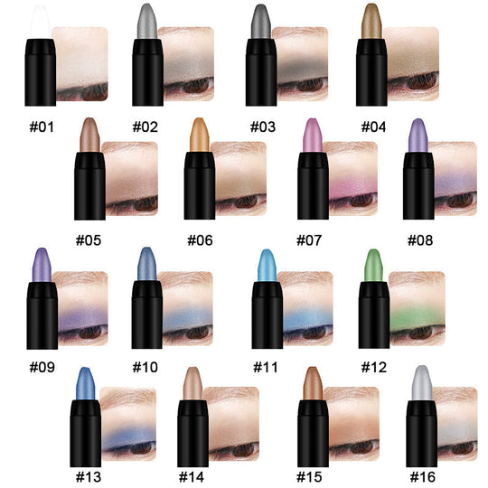 🔥Time limit Sale 50% OFF🔥16 Colors Highlight Eyeshadow Pen Waterproof Glitter Eyeshadow Eyeliner Pen