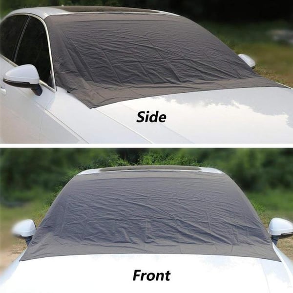 ❄️☀️ Windshield Anti-Snow & Anti-Frost Cover with Mirror Protection – Ready-to-Drive in Any Weather!