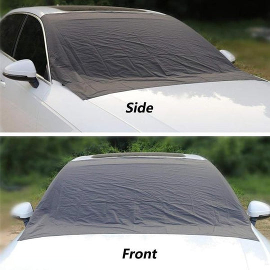 ❄️☀️ Windshield Anti-Snow & Anti-Frost Cover with Mirror Protection – Ready-to-Drive in Any Weather!
