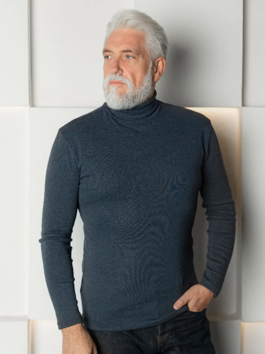 Cotton High-necked Thermal T-shirt