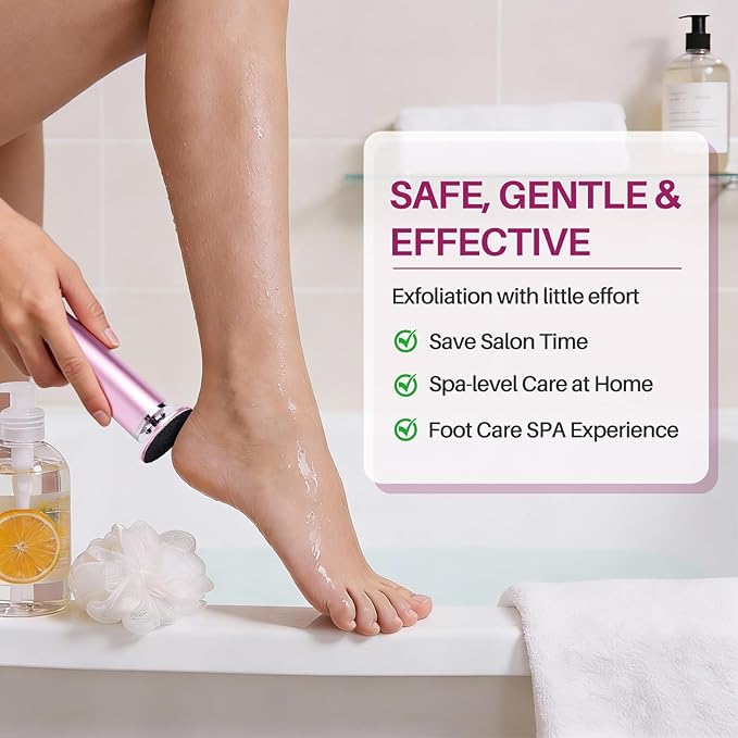 LIONVISON Electric Foot Callus Remover: Adjustable Speed Foot File