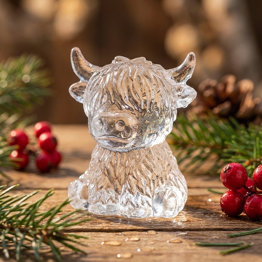Mini Highland Cow Ice Cube Mold – Cute 3D Ice for Drinks, Parties & Gifts