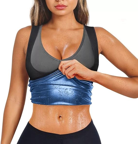 Finlin Sauna Fat Burning Belly Undershirt Fitness Sweat Suit Running Sportswear Sweat Undershirt Corset Women