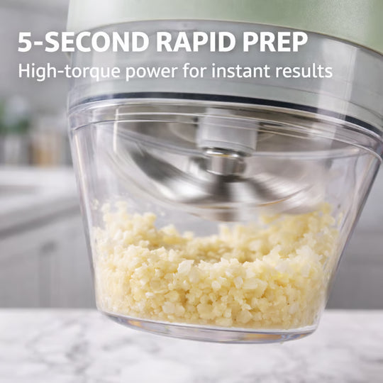 4-in-1 Handheld Electric Vegetable Cutter | Slice, Mince & Clean in Seconds!